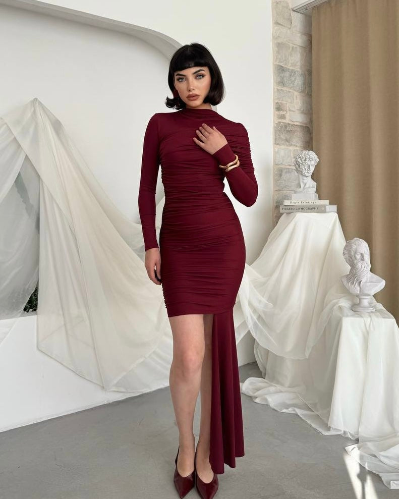 Burgundy Dress