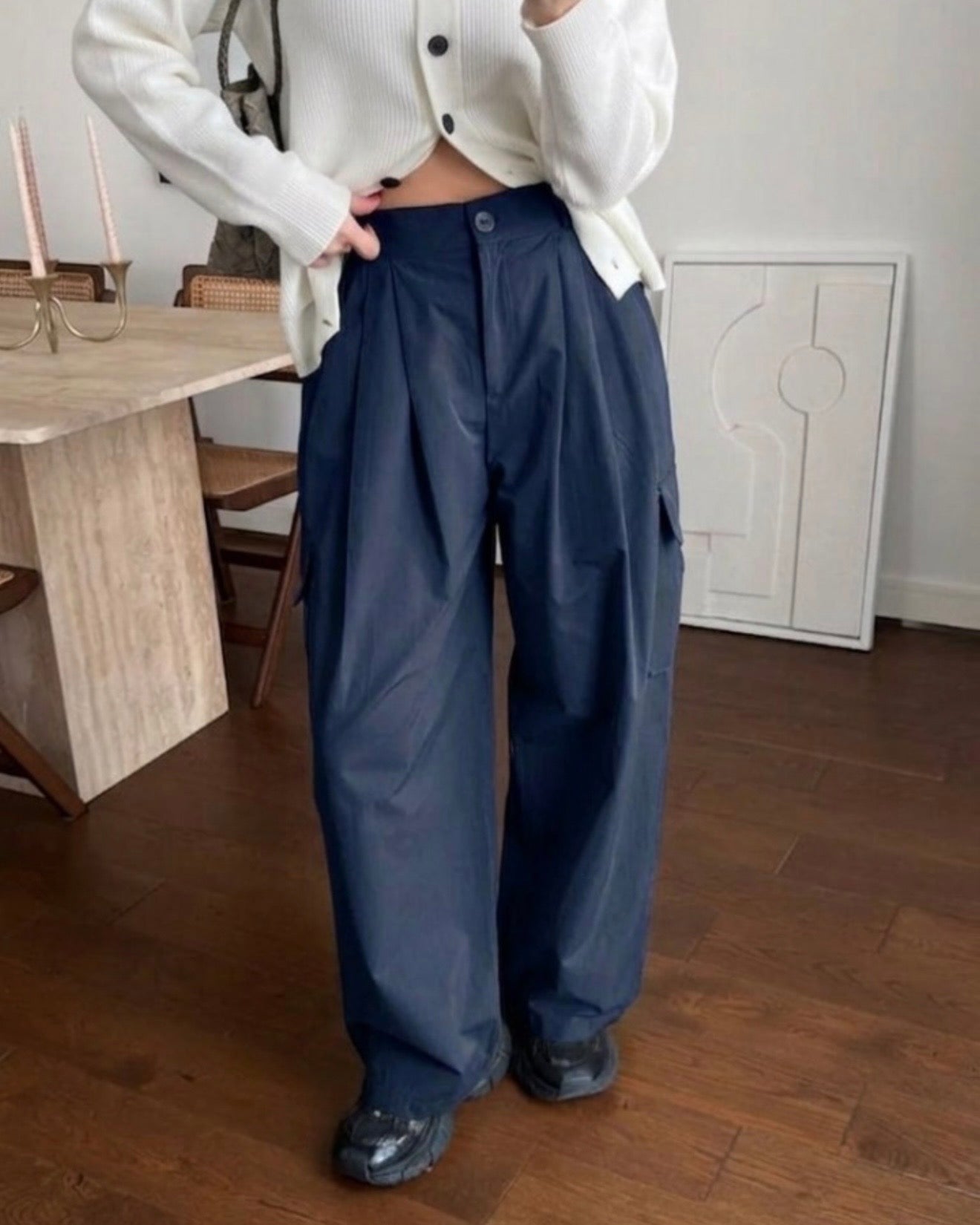 Navy Cargo Pants
