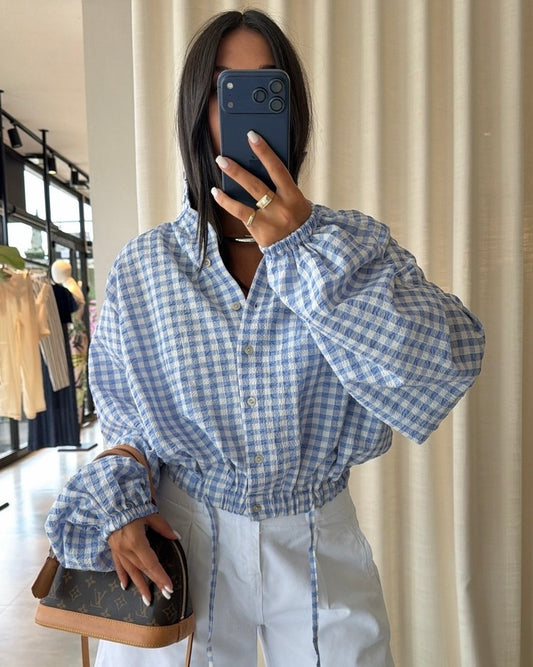 Blue Checkered Jacket