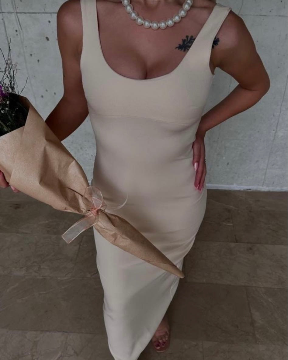 Nude Basic Dress