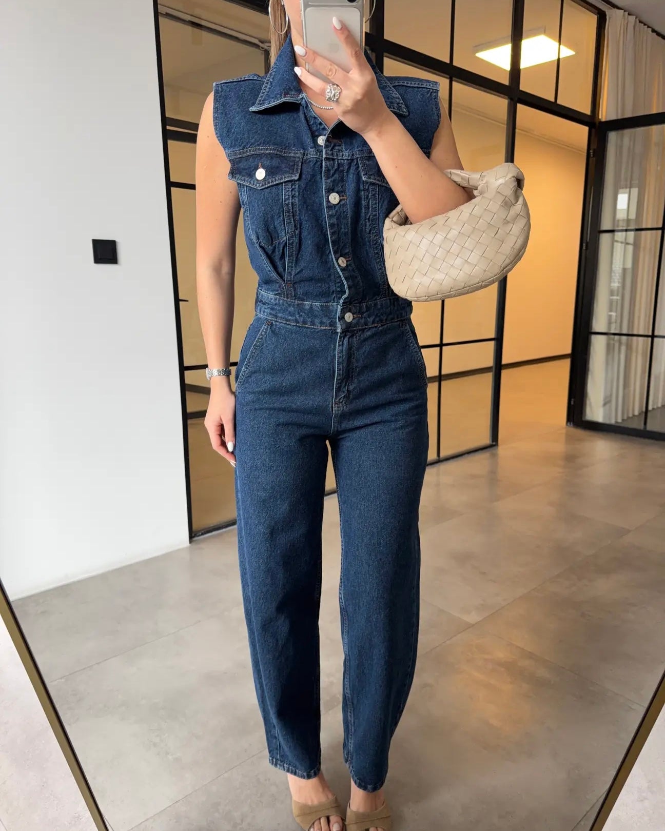 Blue Denim Jumpsuit