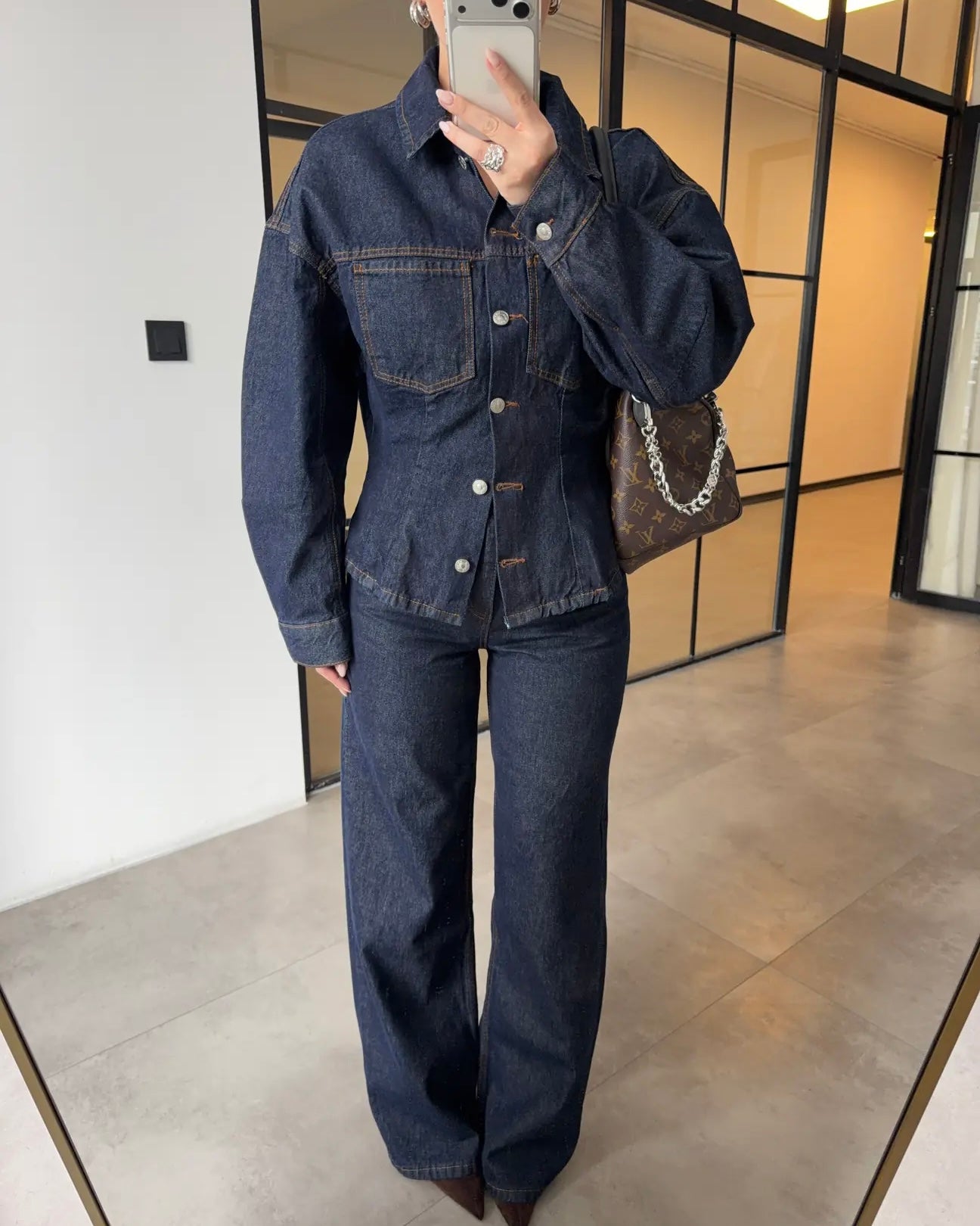 Denim Waisted Set
