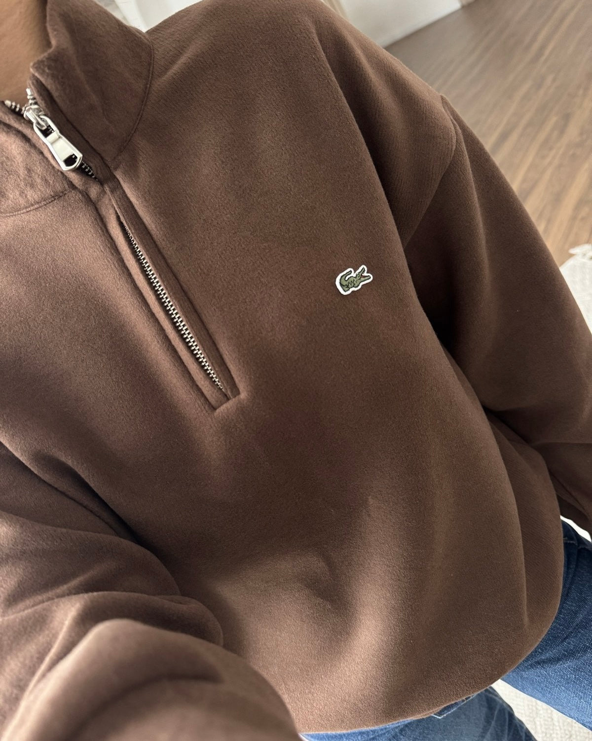 Brown Lacoste Sweater