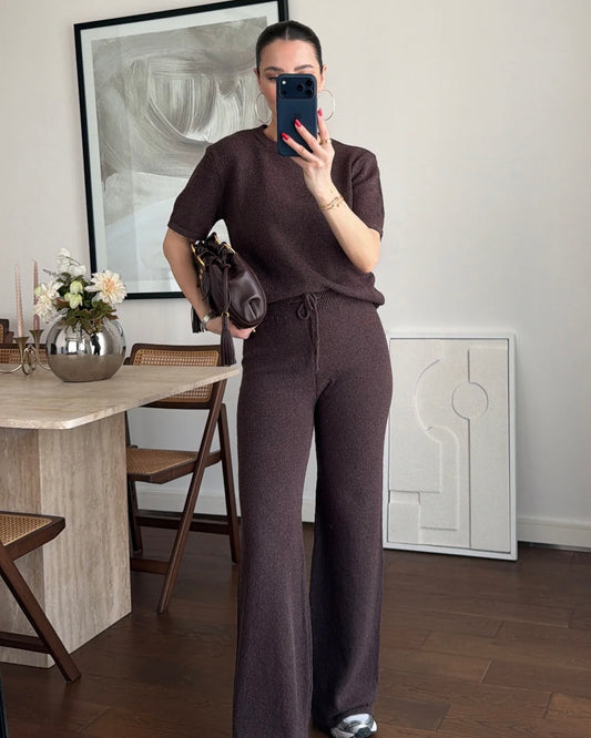 Brown Knit Set