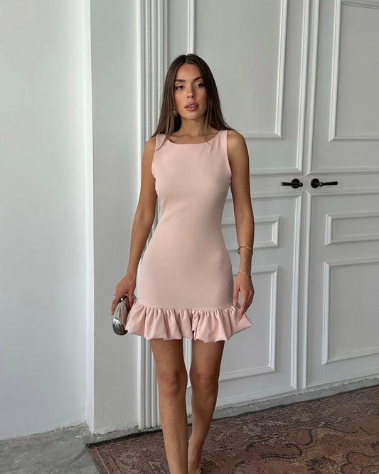 Baby Pink Mini Dress
