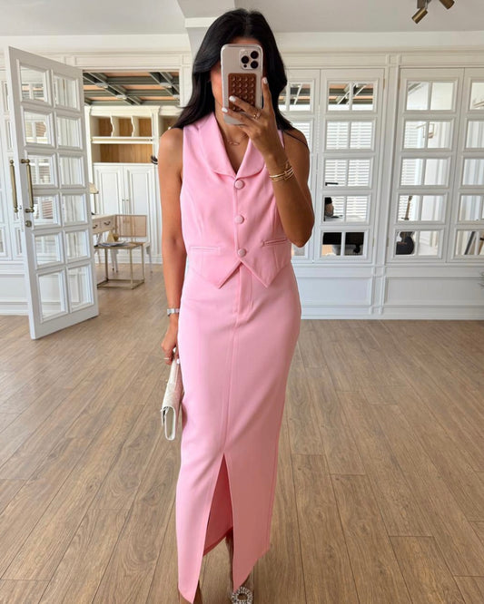 Pink Set (Vest & Skirt)