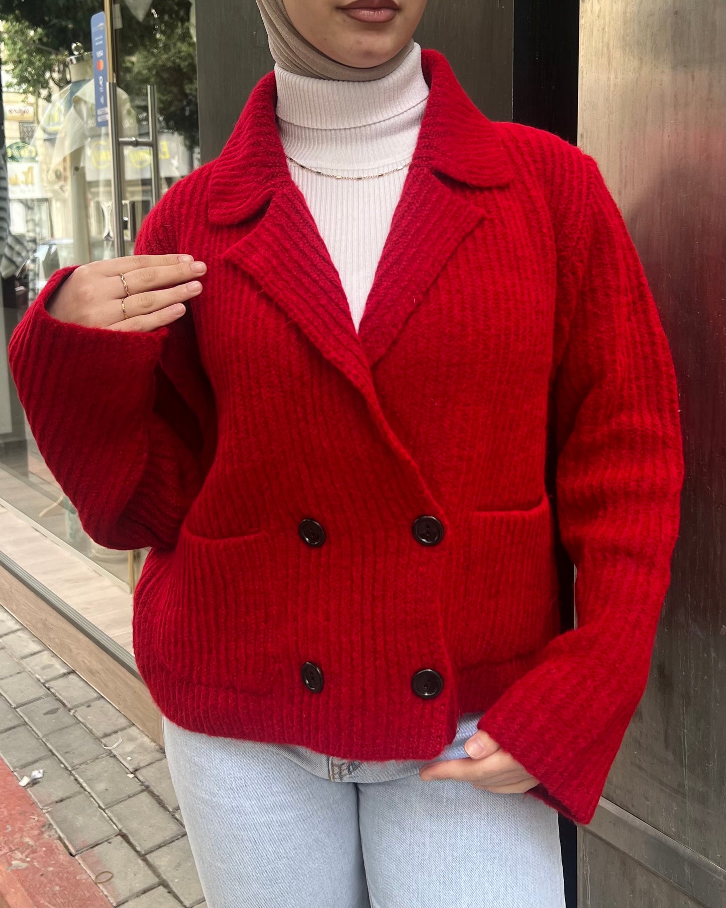 Red Cardigan