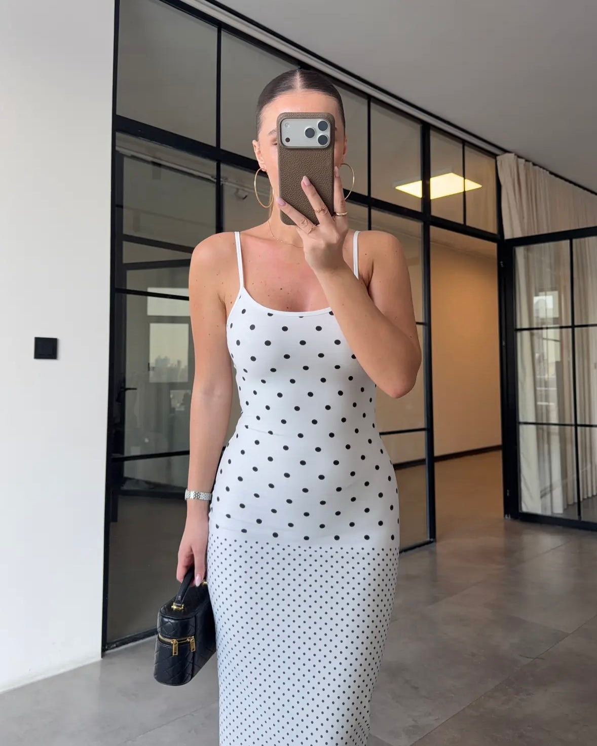 White Polka Dot Dress