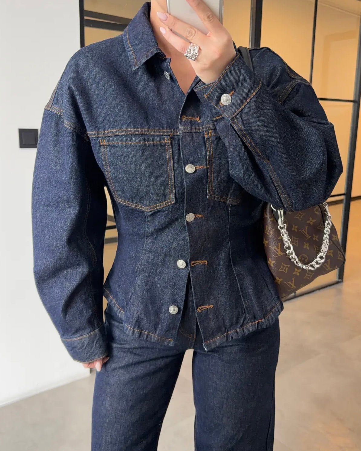 Denim Waisted Set