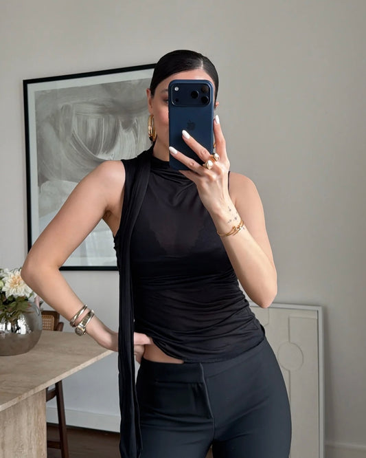 Black Transparent Top