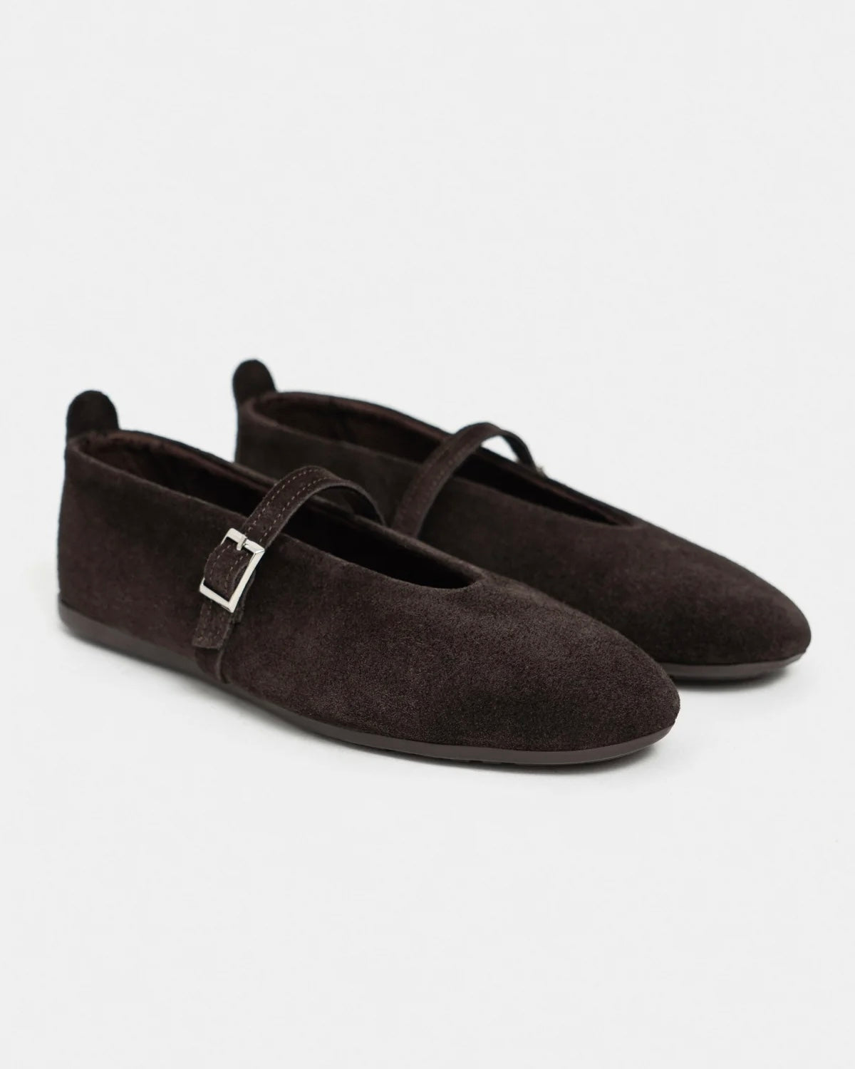 Brown Suede Flats