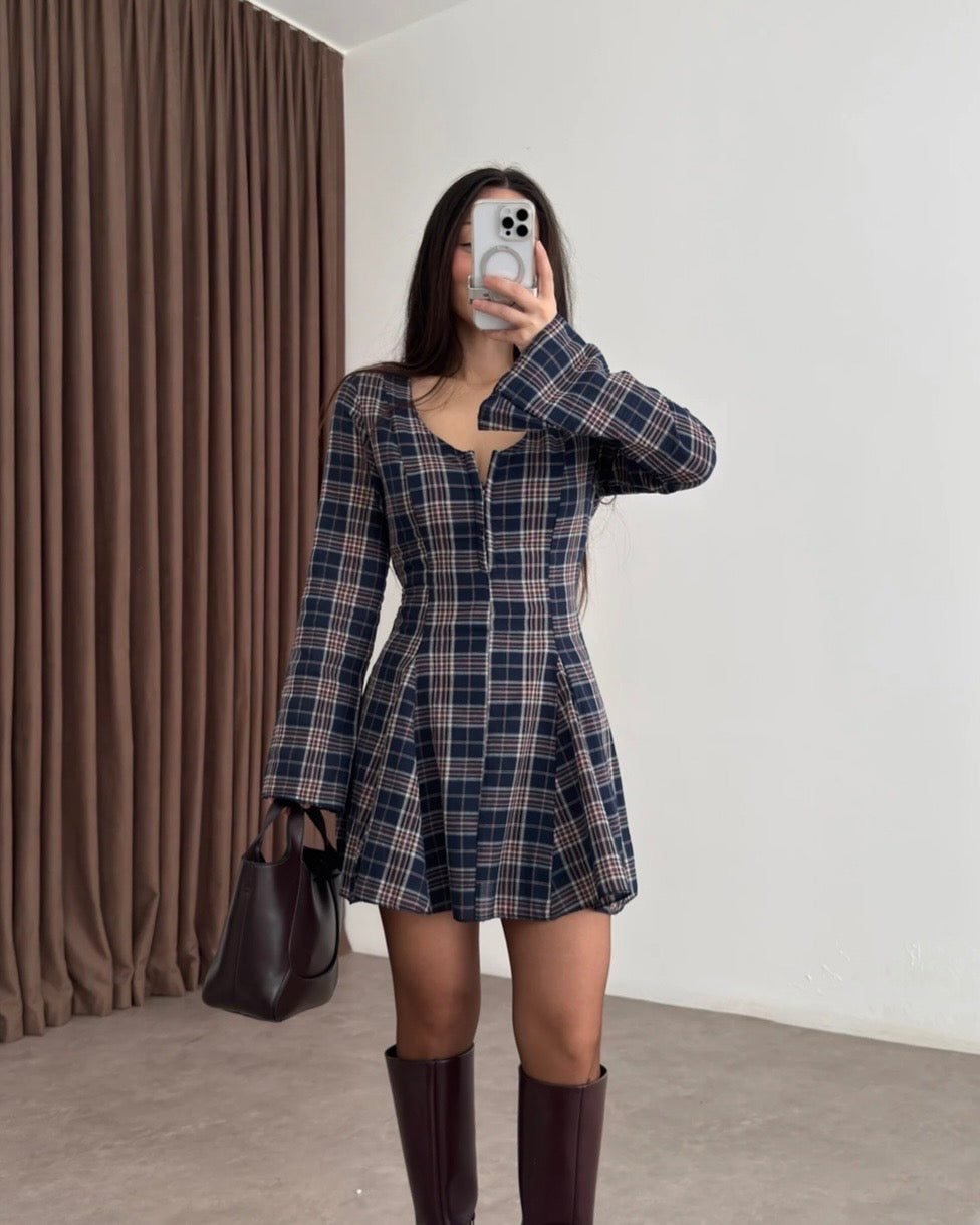 Checkered Mini Dress