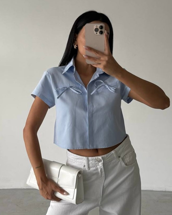 Baby Blue Buttoned Shirt