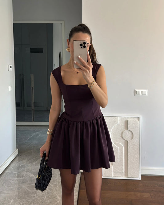 Dark Red Ballet Dress