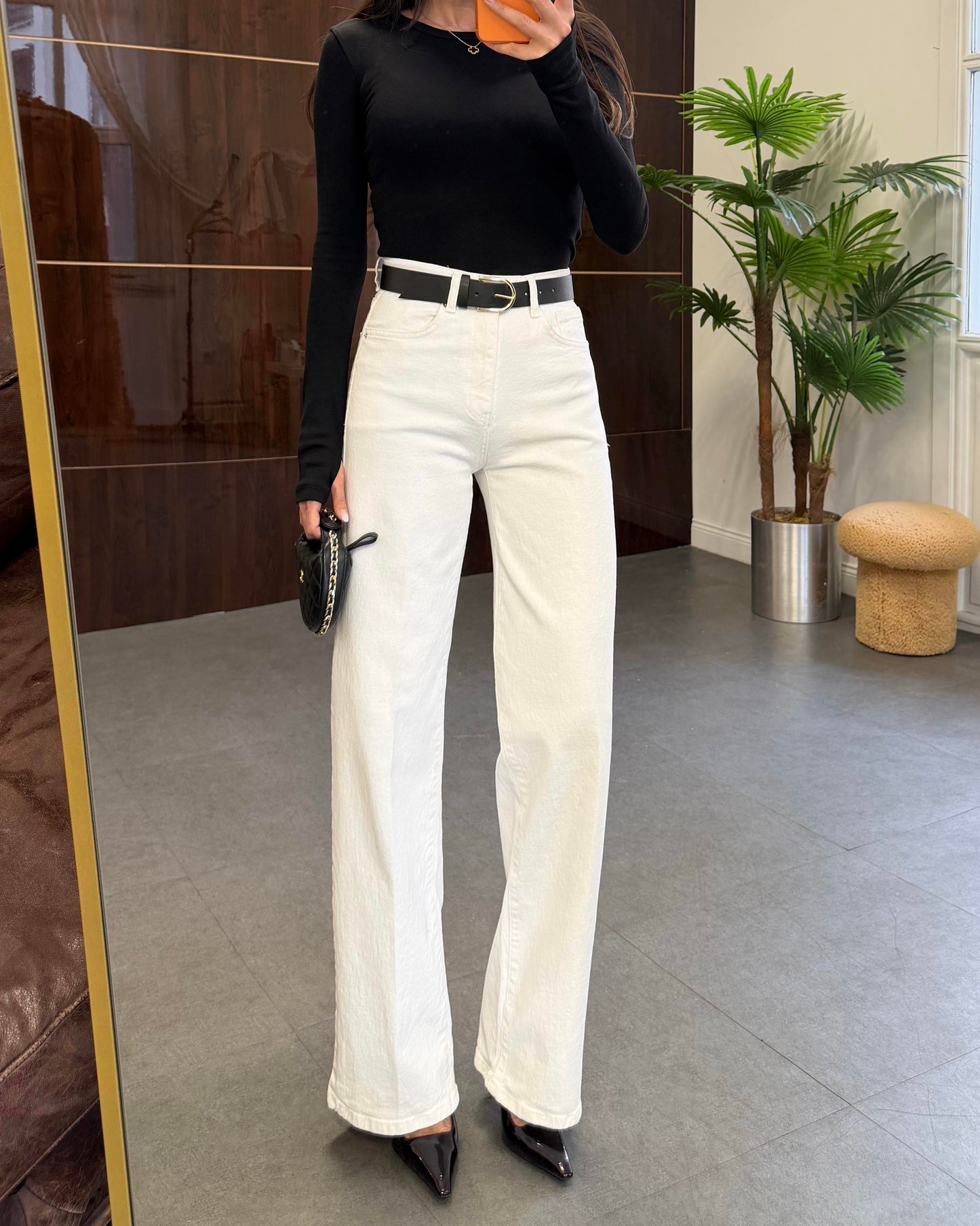 White Wide Leg Jeans