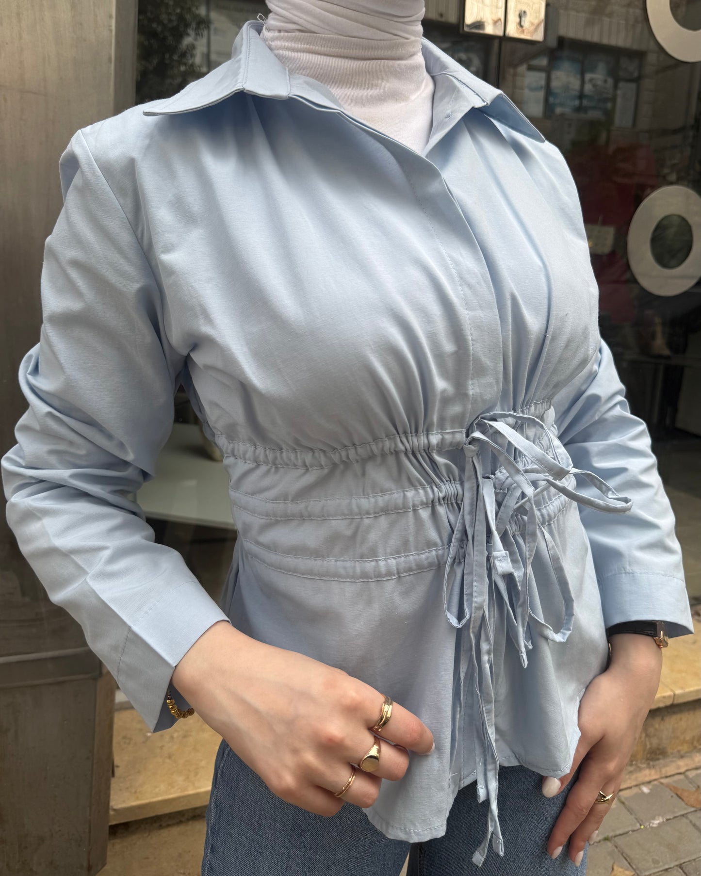 Baby Blue Blouse