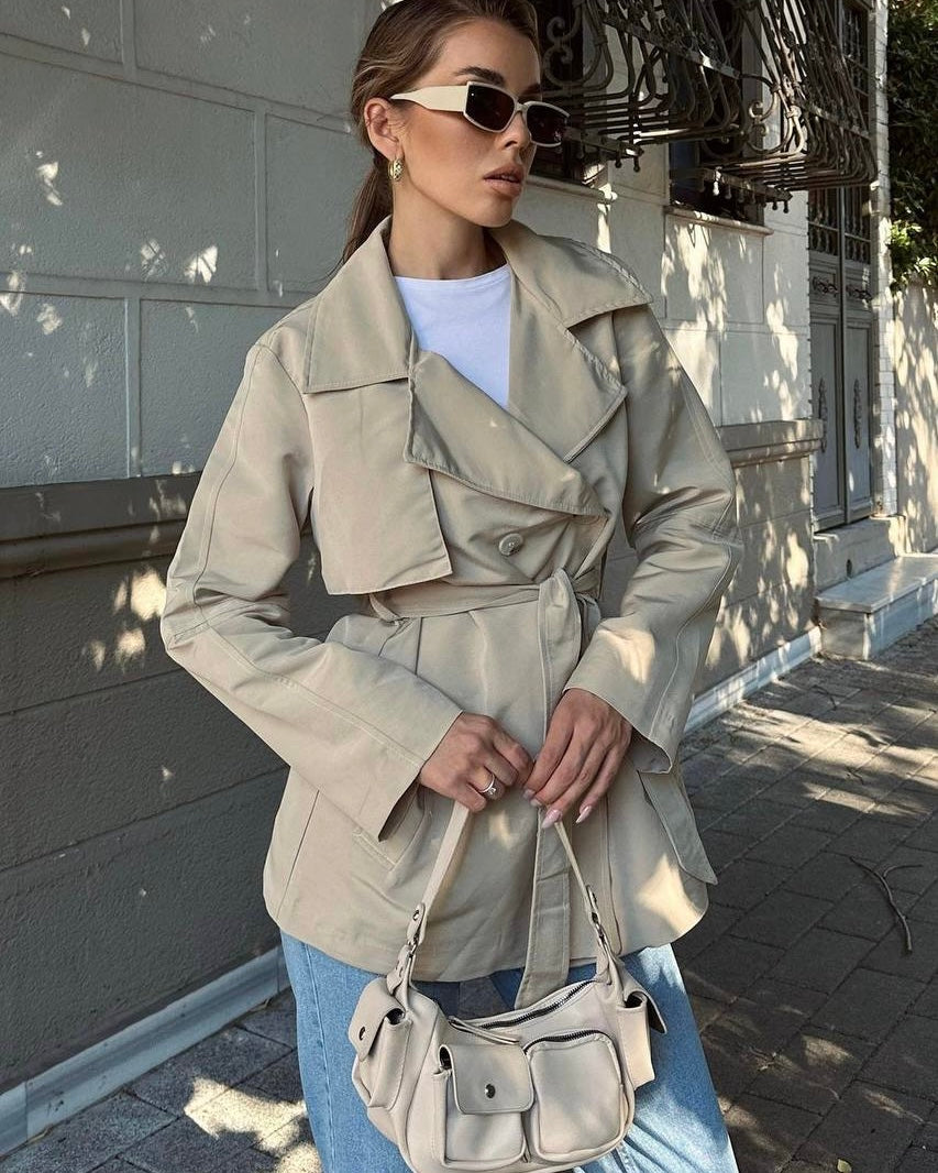 Beige Trench Coat