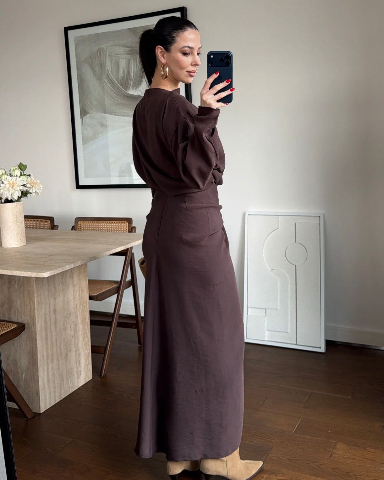 Brown Two Piece Set