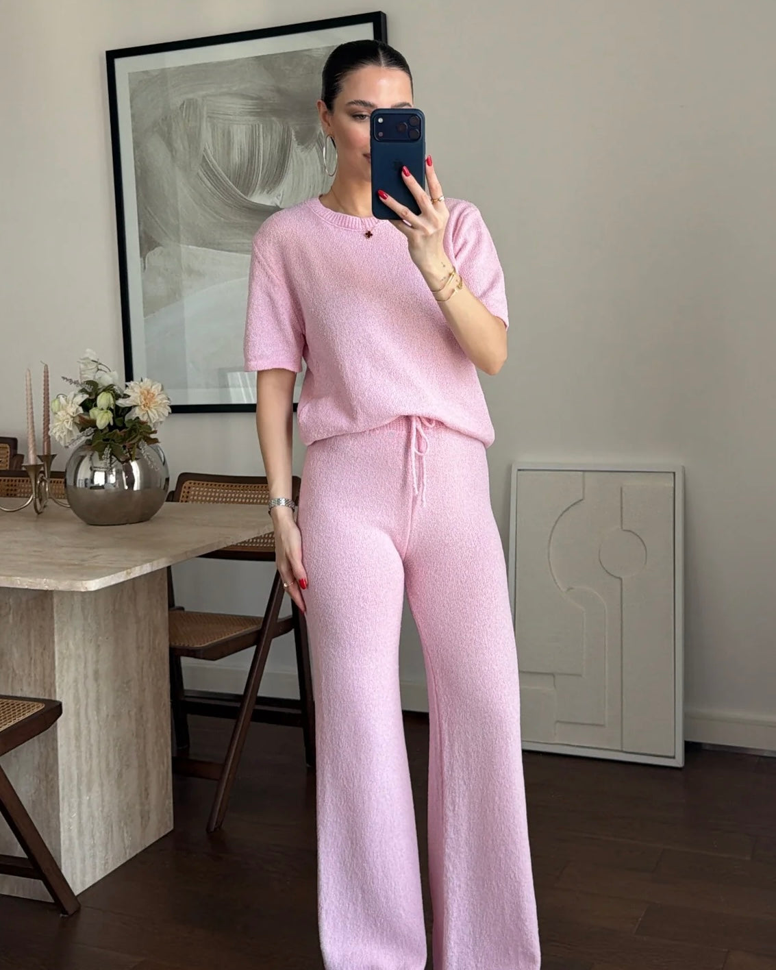 Pink Knit Set