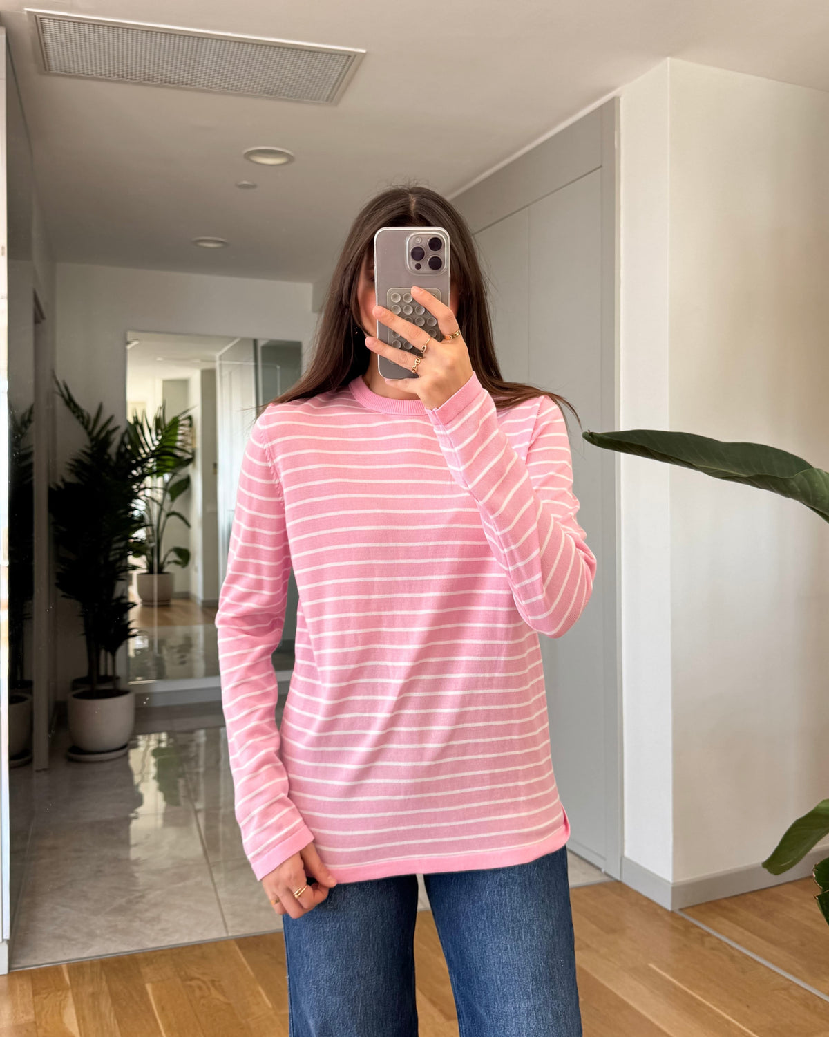Pink Striped Shirt