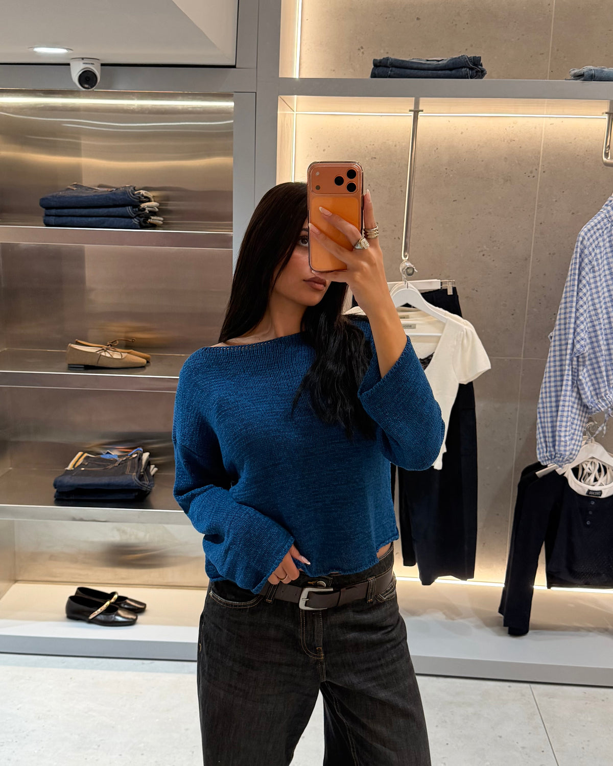 Off Shoulder Knit Top