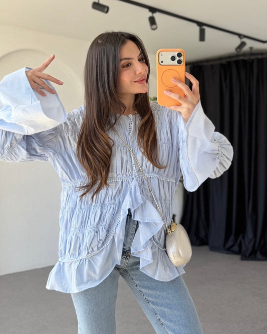 Baby Blue Blouse