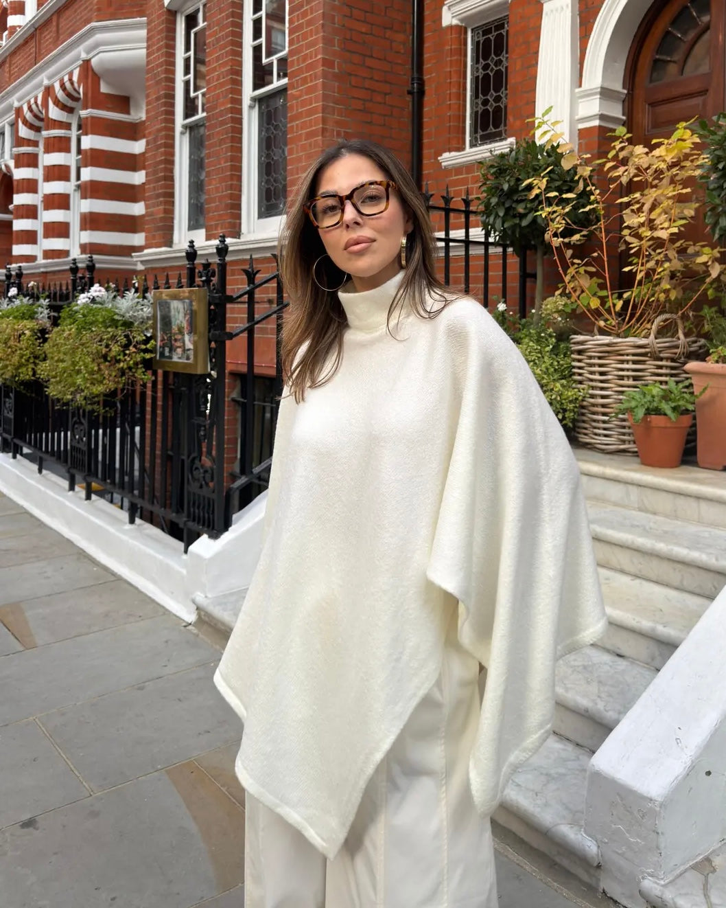 Off White Poncho