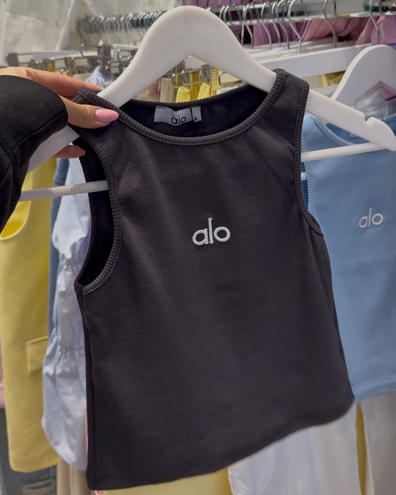 Dark Grey Alo Tank Top