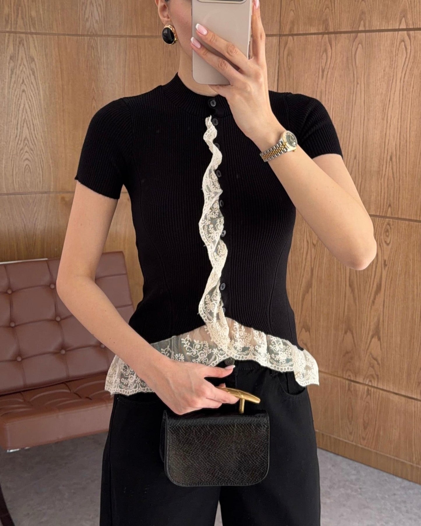 Black Lace Top