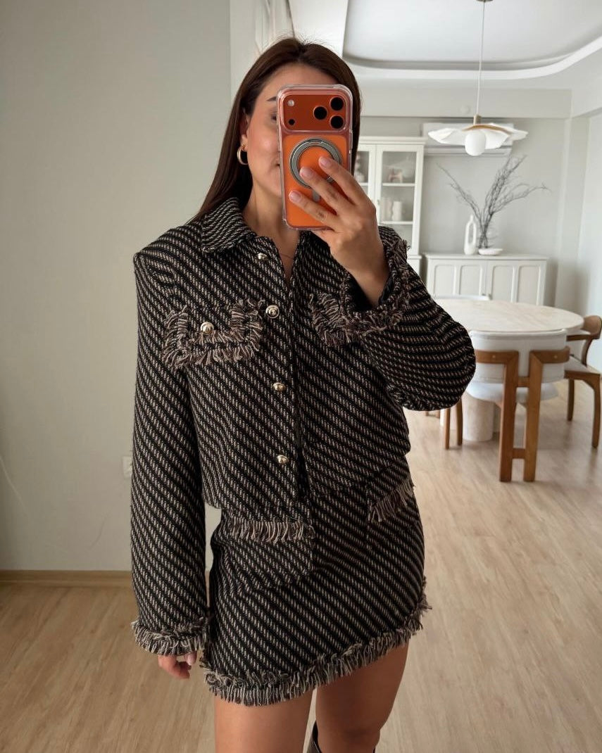 Striped Set (skirt & blazer)