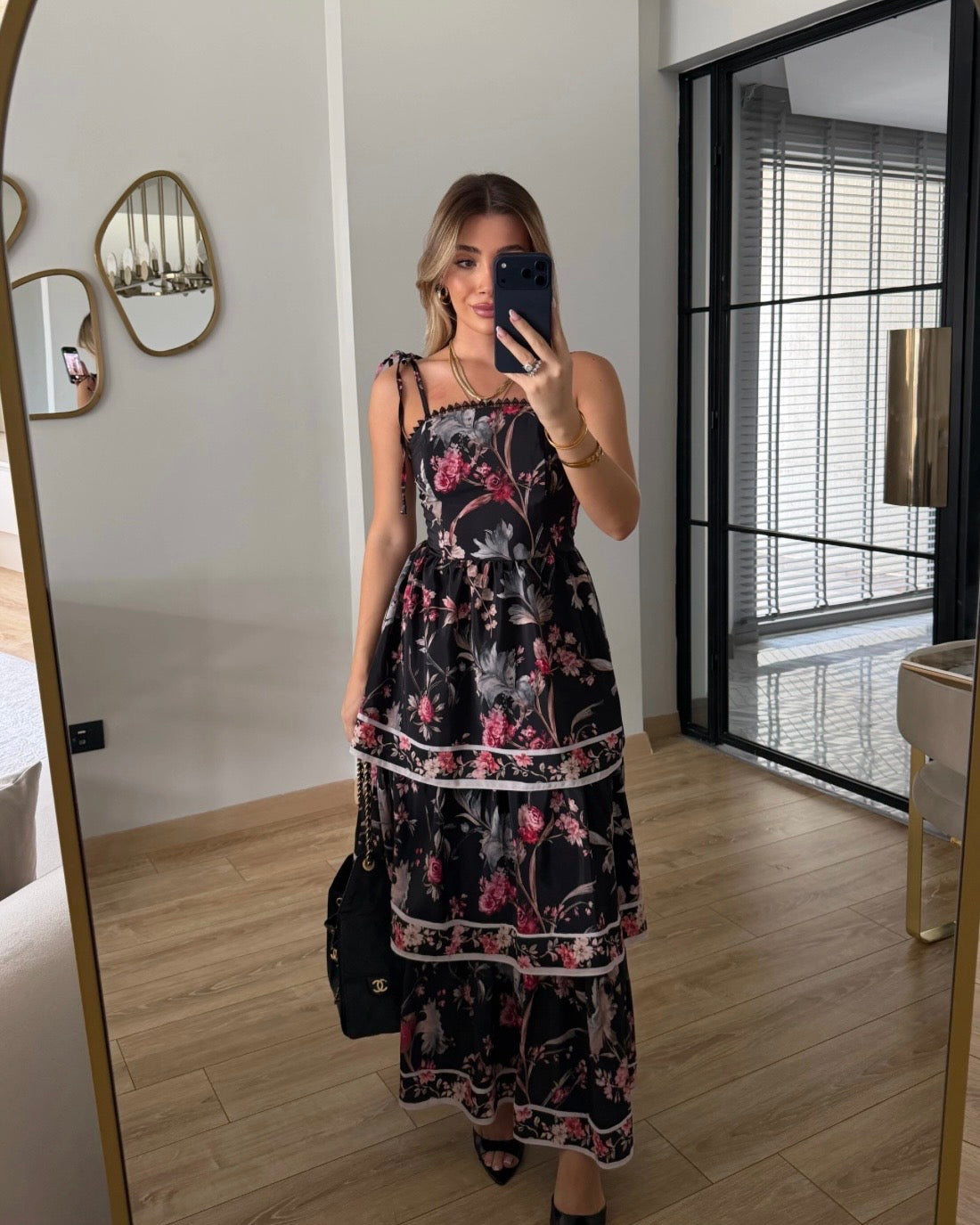 Black Floral Dress