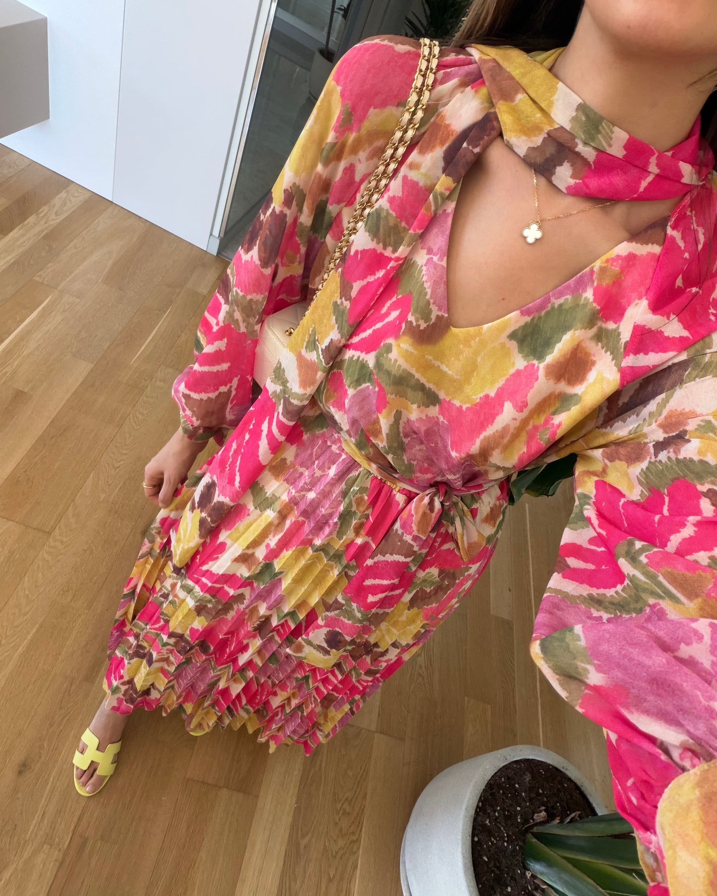 Pink Floral Dress