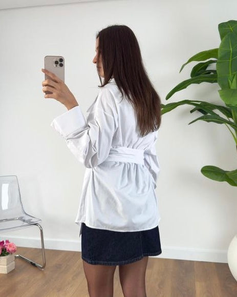 White Tied Blouse