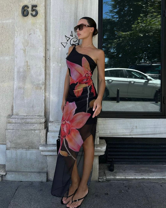 Black Floral Dress