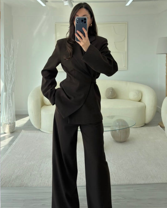 Brown Waisted Set