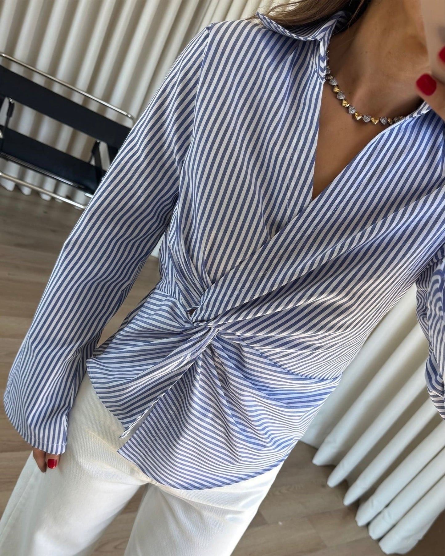 Blue Striped Shirt