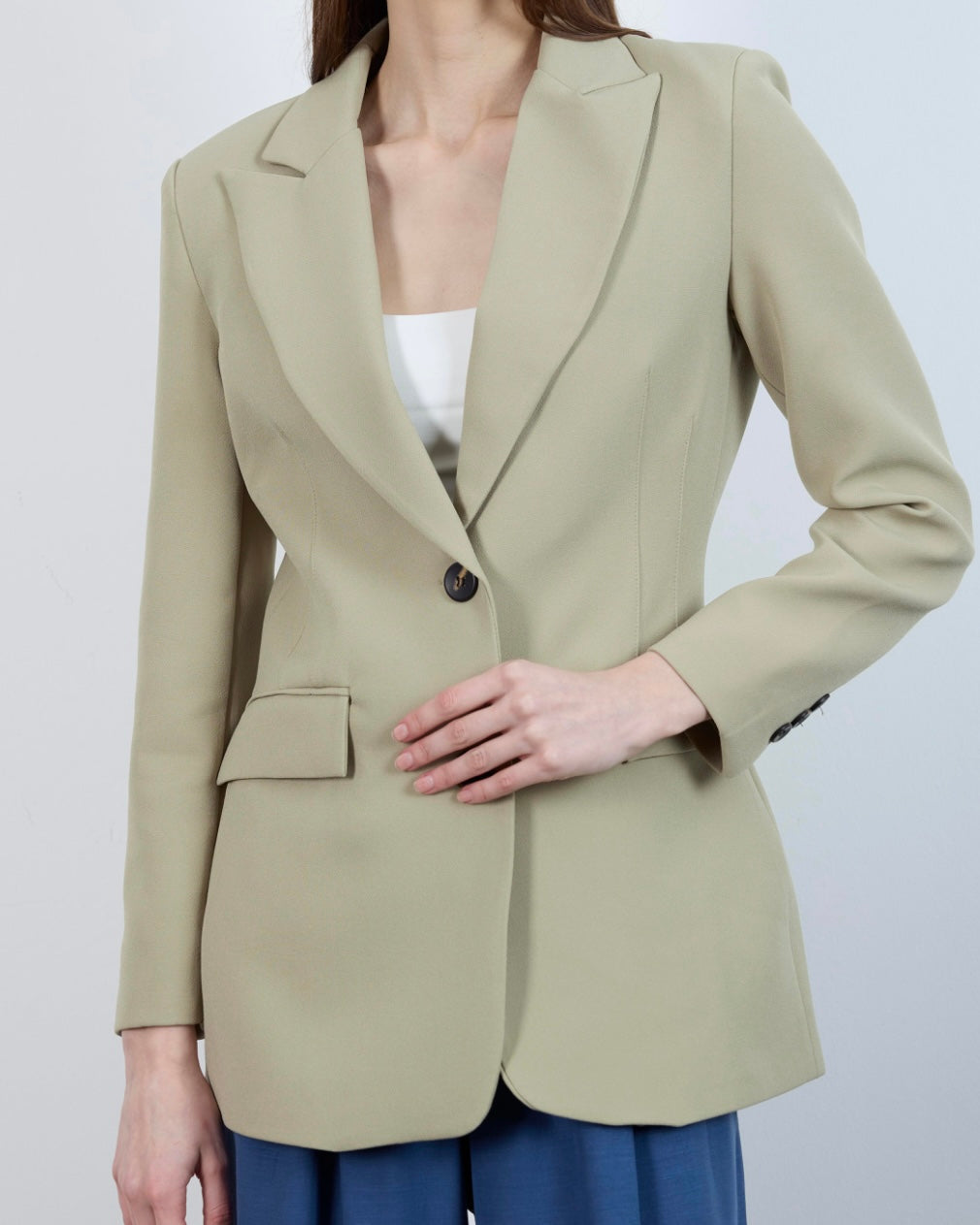 Pistachio Fitted Blazer