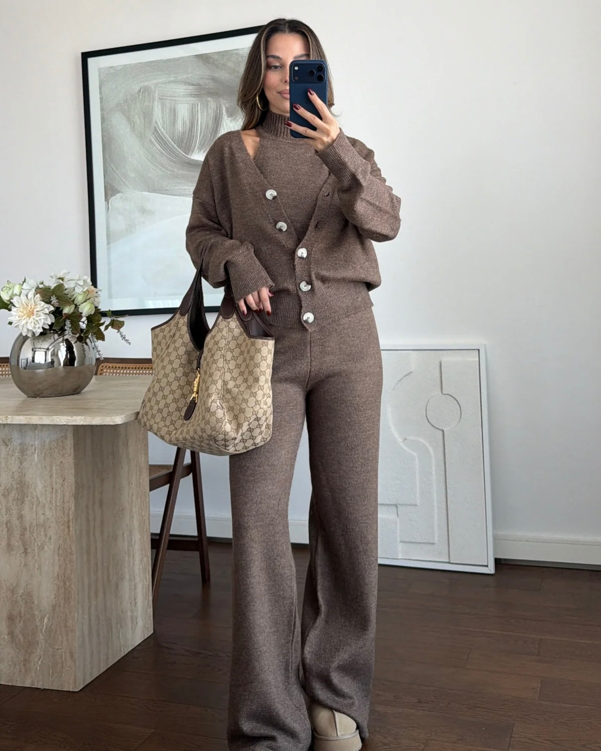 Brown 3 Piece Set