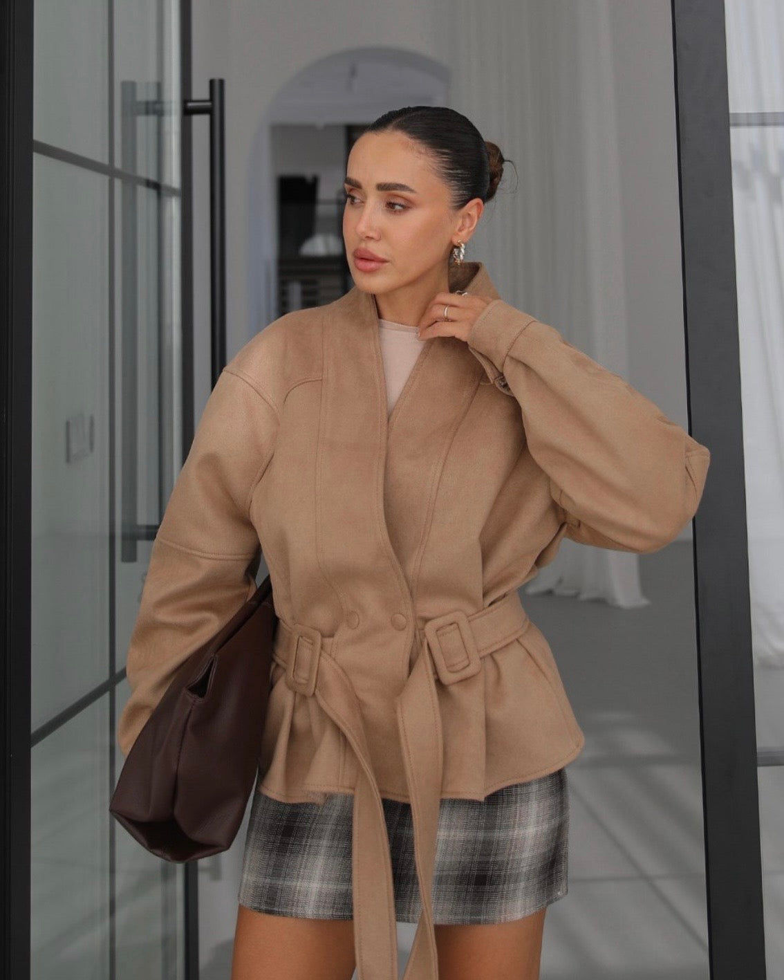 Beige Suede Jacket