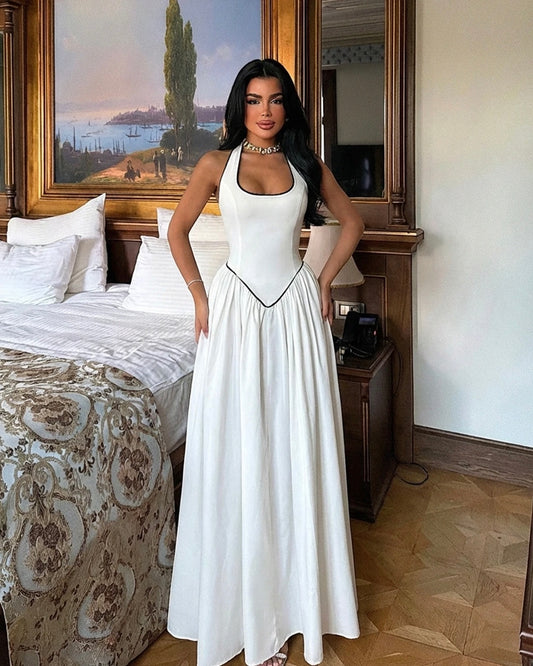 White Waisted Dress