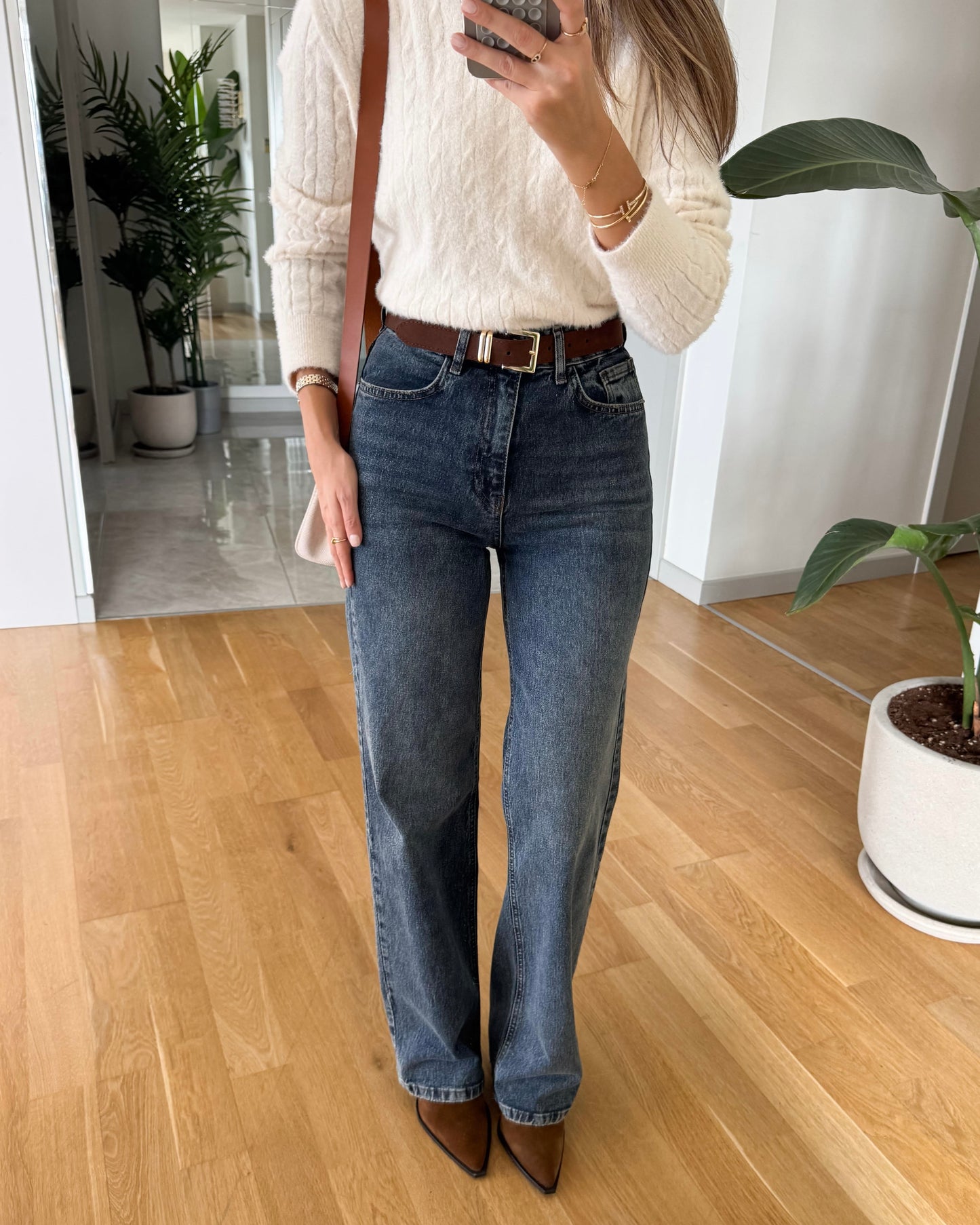 Blue Jeans with Belt