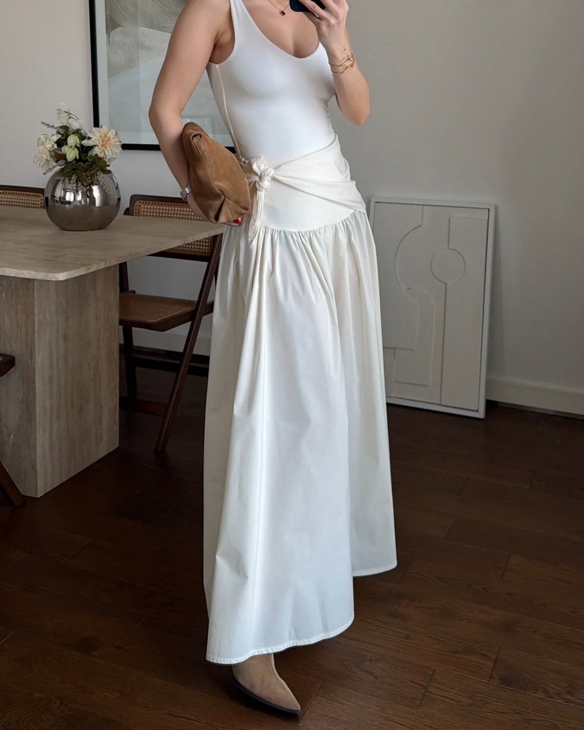 White Maxi Skirt