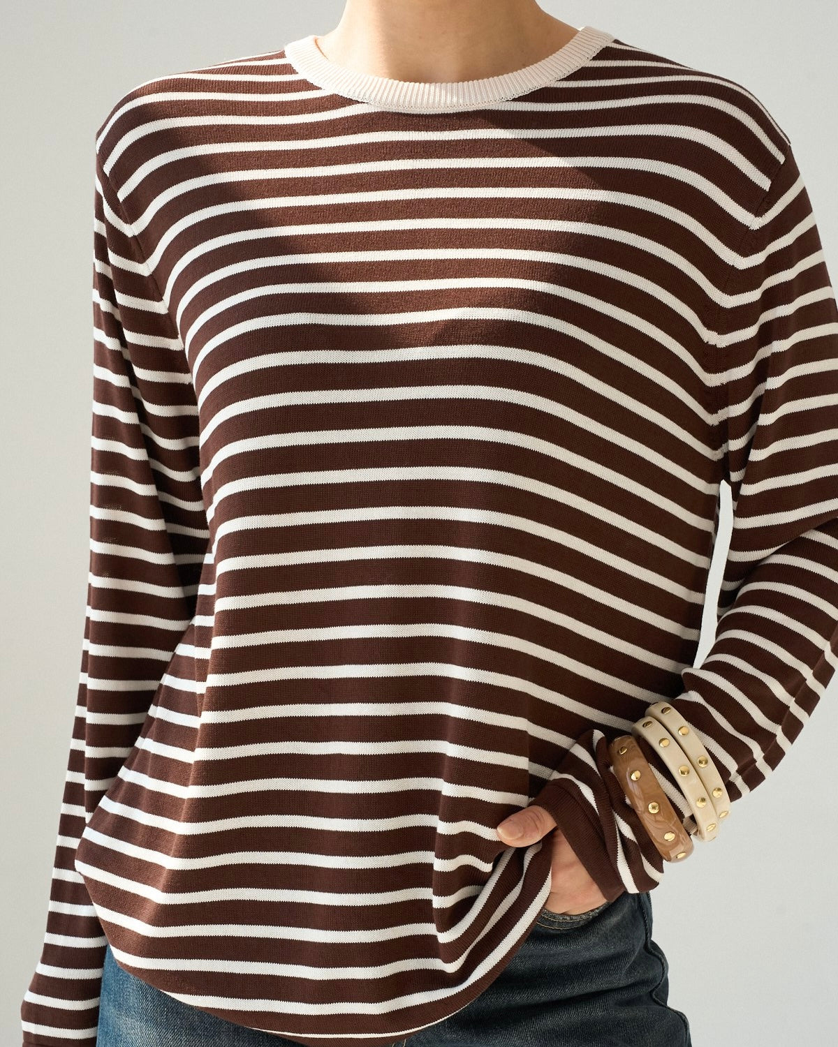 Brown Striped Shirt