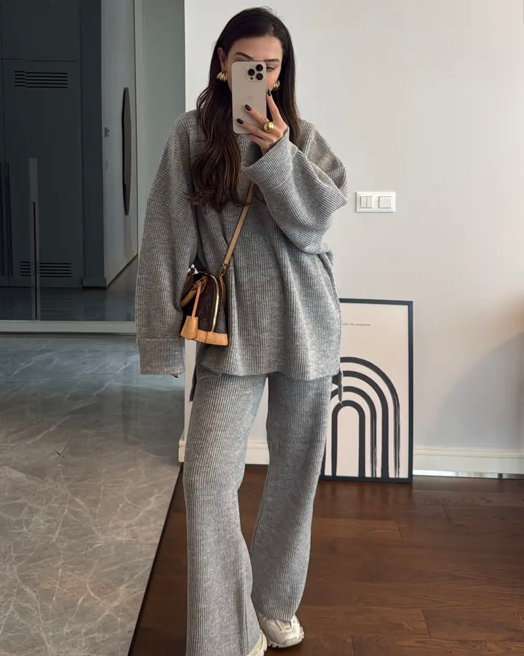 Grey Knit Set