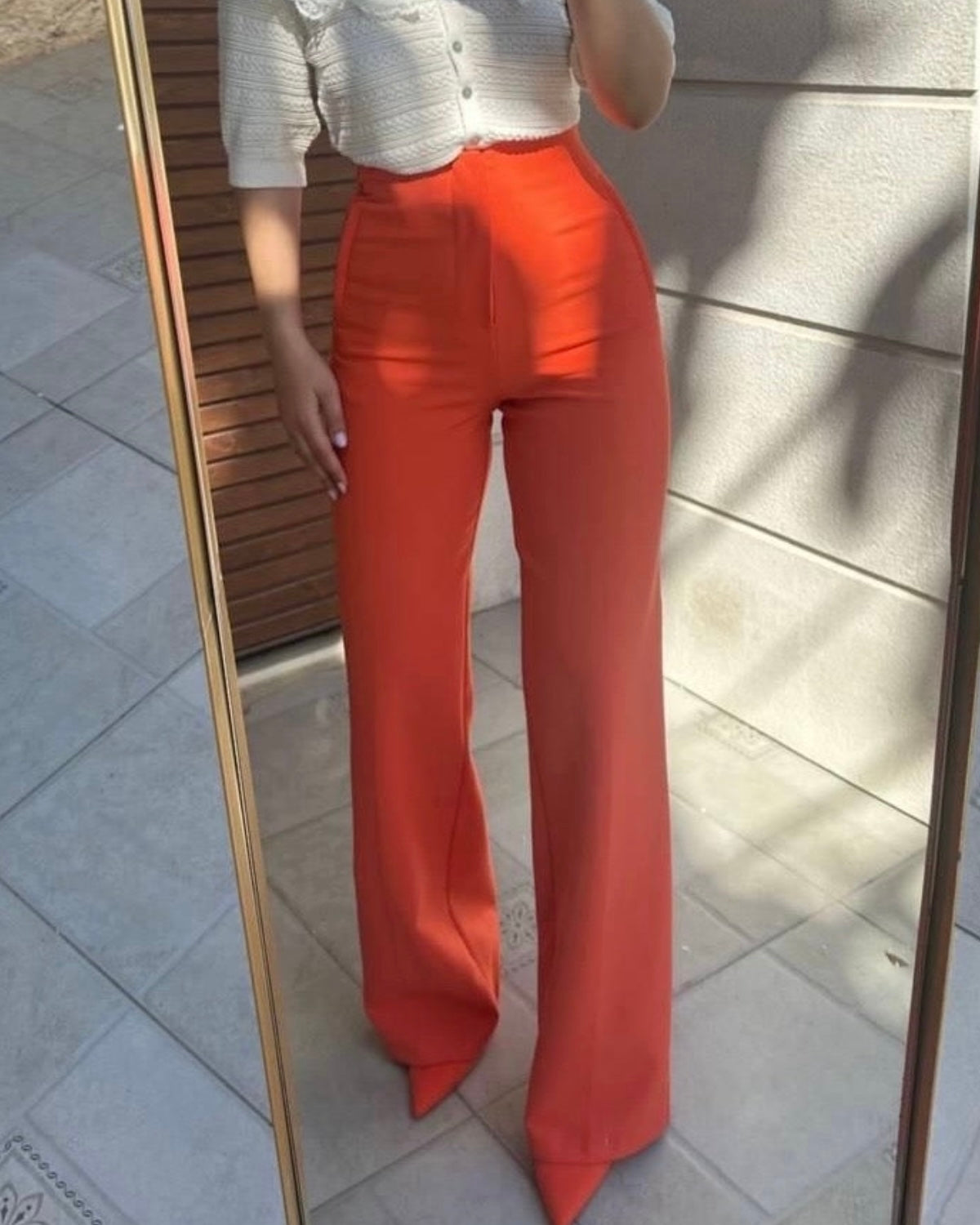 Orange Zara Pants