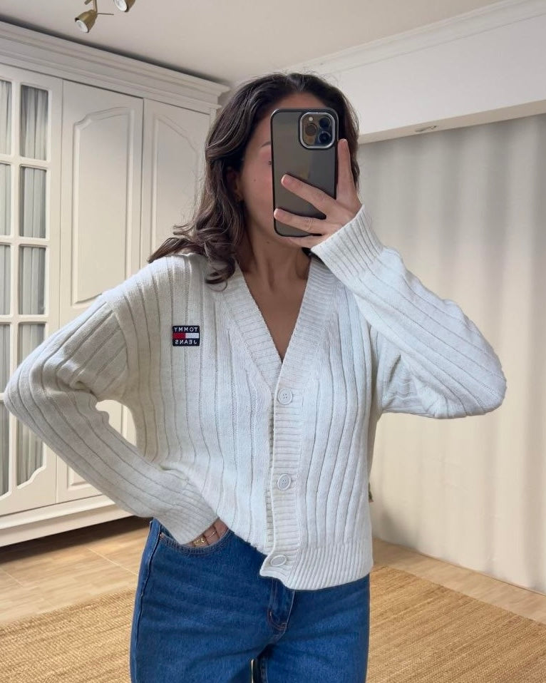Off White Tommy Cardigan
