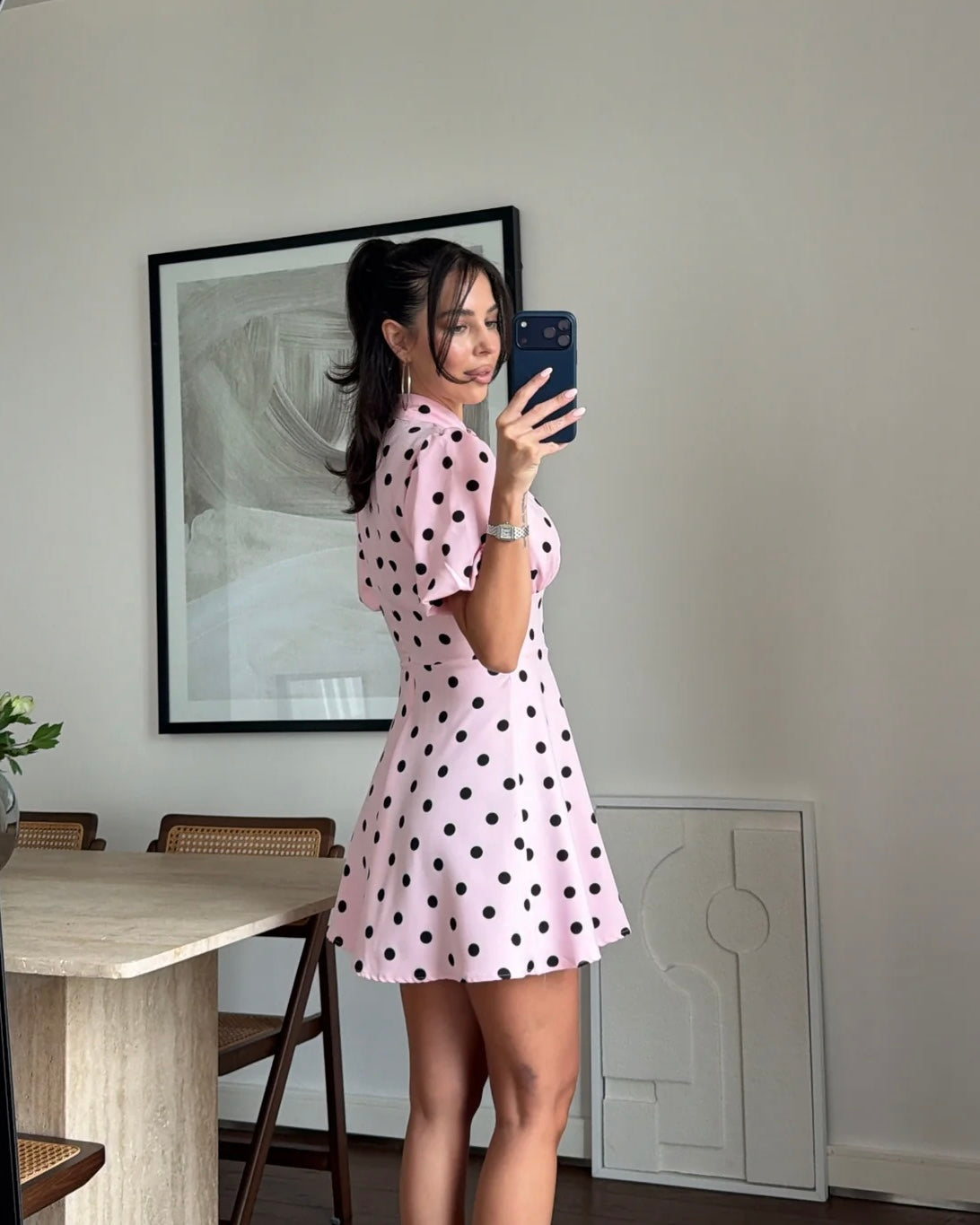 Pink Polka Dot Dress