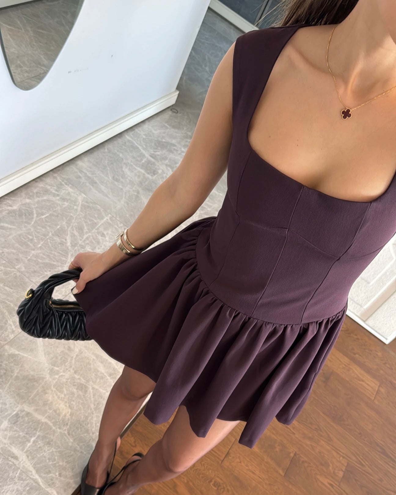 Dark Red Ballet Dress