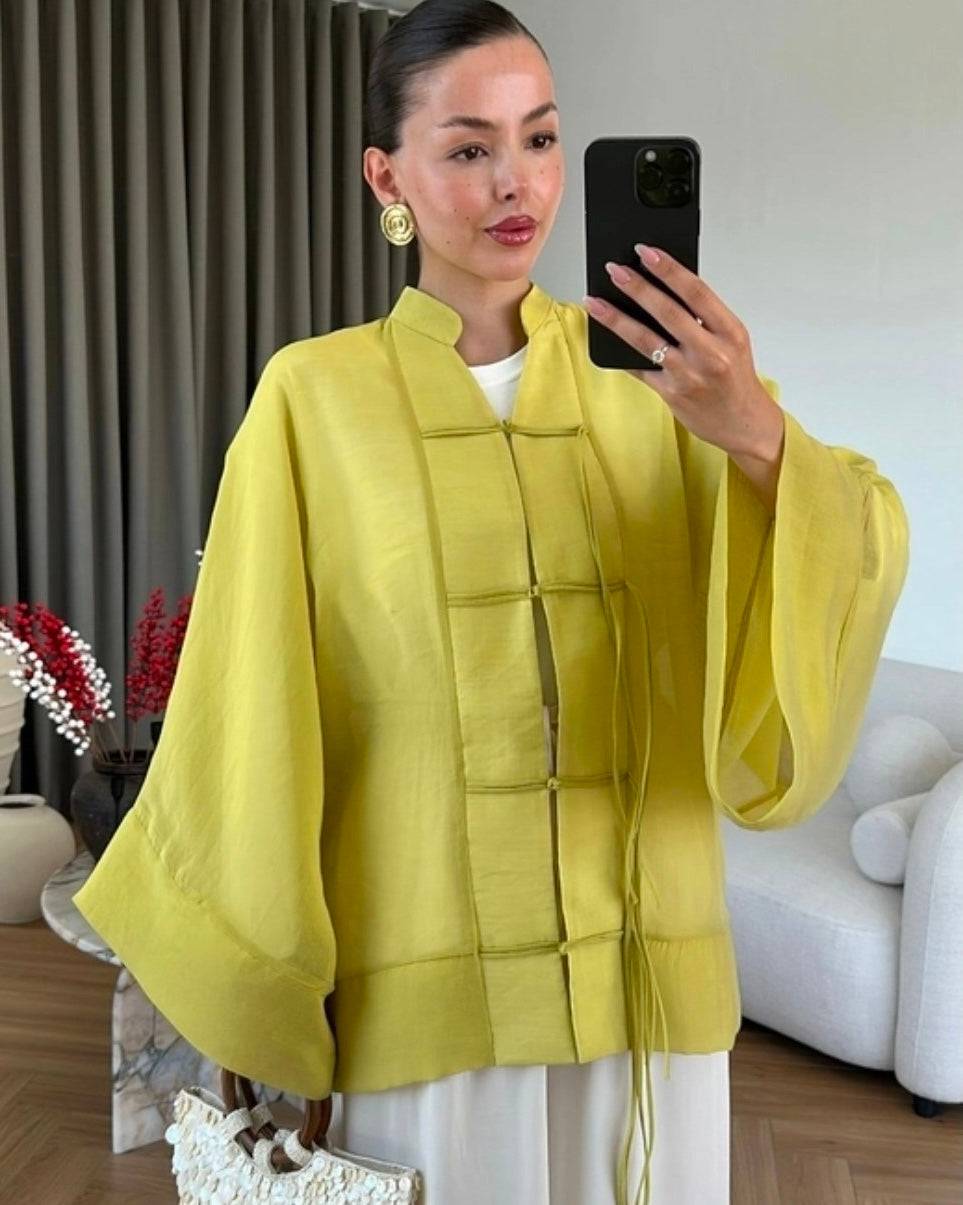 Neon Green Blouse