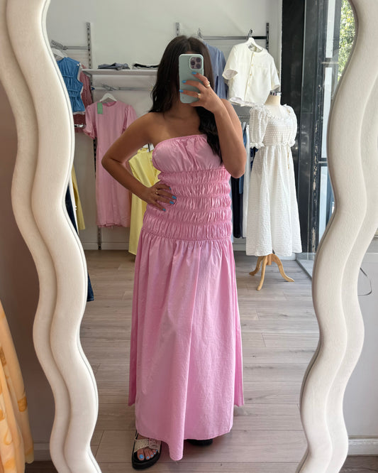 Baby Pink Waisted Dress